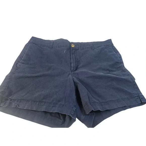 Old Navy Everyday Shorts Bundle Womens 16 Black Navy Blue Chino Twill 2 Pairs - Picture 2 of 12